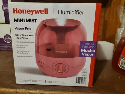 Red Honeywell Mini Mist Humidifier Pink W/ Essential Oil Feature New Sealed - Image 1 of 4