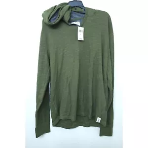 Lucky Brand Camicia Verde con Cappuccio Uomo Large - Nuova con etichette - Foto 1 di 3