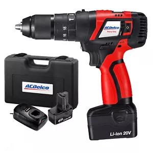 ACDelco 1/2'' Hammer Drill 2-Speed 20V Compact Tool with 2 batteries ARK20129 - Picture 1 of 5