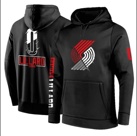 XXL Trail Blazers Damian Lillard Light Pullover NBA Hoodie Brand New Dri Fit Cover