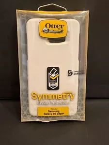 New Open Otter Box Symmetry Series Samsung Galaxy S6 Edge Grey White Phone Case - Picture 1 of 4