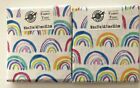 Rainbow Fat Quarters Fabric Loops & Threads 18 x 21 inches set of 2