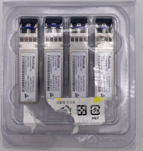 QUANTITY 4 RUCKUS GENUINE 57-1000341-01 10GE SFP+ LR 10KM TRANSCEIVERS - Picture 1 of 5