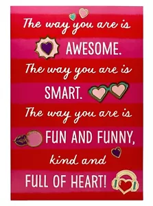 Valentine’s Day Card For Kid The Way You Are, Embossed Hallmark Card NEW - Picture 1 of 10