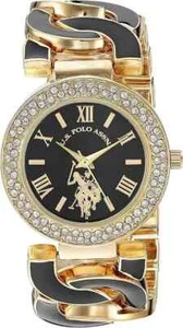 U.S. Polo Assn. Women's USC40303AZ Analog Quartz Watch with Alloy Strap Gold NEW - Picture 1 of 3
