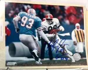 Reggie Langhorne Cleveland Browns Signed 8x10 Photo + Autographed Cards - Picture 1 of 2