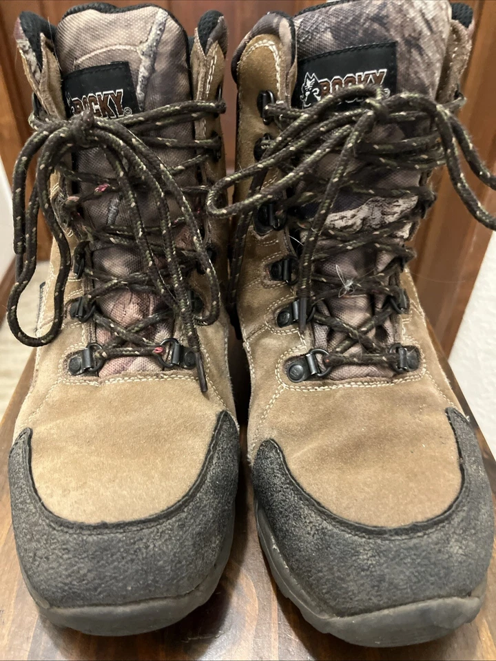 ROCKY Kids 7" Boots 5.5M Youth Hunting Waterproof Brown Insulated Water Resist - Image 1 of 4