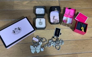 JUICY COUTURE Bag Charm Set Rare USED Auth Vintage #8833 - Picture 1 of 5
