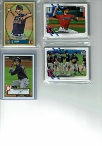 2021 Topps Baseball Series 1 & 2 Cleveland Indians Team Set (22) Base Cards +++ - Picture 1 of 2