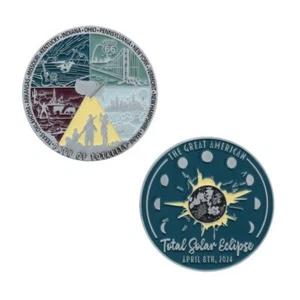 The Great American Total Solar Eclipse Geocoin Nummer Geocaching Coin Trackable - Bild 1 von 1
