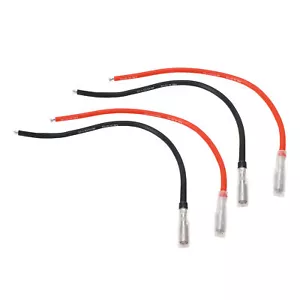 Cable de motor cepillado RC de 10 piezas negro rojo conector banana de 4 mm 16 AWG silicona N LS - Imagen 1 de 23