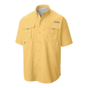 Columbia PFG Bahama II Short Sleeve Button-down Shirt Fishing Outdoor Men's L - Picture 1 of 8