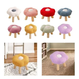 Foot Rest with Wooden Leg Small Foot Stool for Playroom - Picture 1 of 19