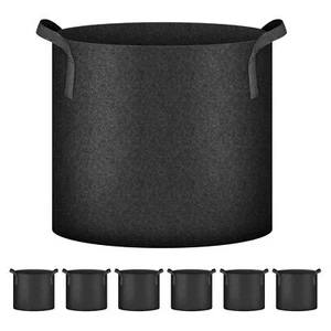 6 Pack 7 Gallon Grow Bags Fabric Pots with Handles Thickened Nonwoven Bag - Picture 1 of 7