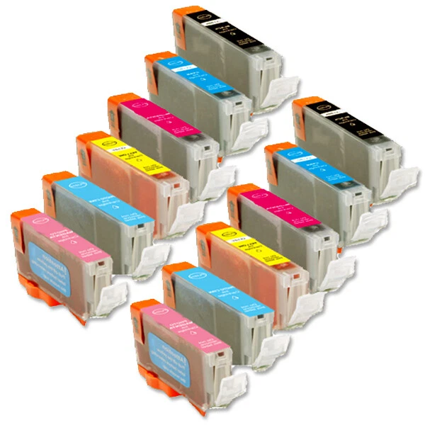 12PK Ink Cartridges Set w/ PC PM for Canon CLI-8 C8 Pixma iP6600D iP6700D - Image 1 of 1