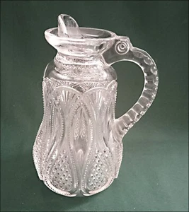 EAPG US Glass Co. New Jersey / Loops & Drops Muster Sirup - kleiner Krug - Bild 1 von 5