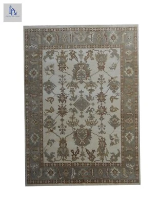 Oushak Exquisite Lt.Grey/D.Gris Anudado a Mano Las mejores alfombras de lana para sala de estar Foto 1 de 4