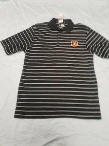 *NEW* NFL Team Apparel Cincinnati Bengals Golf Shirt Men's Sz S Football - Picture 1 of 4