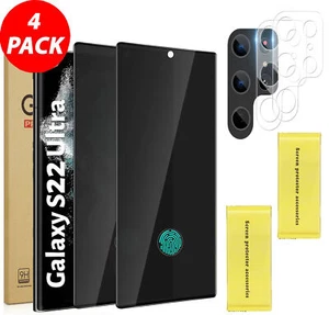  Für Samsung Galaxy S22 Ultra Anti-Spy Privatsphäre Hartglas Displayschutzfolie  - Bild 1 von 24