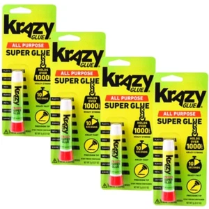 Krazy Glue Elmer's Original Crazy Super Glue All Purpose Instant Repair, 4-Unit - Picture 1 of 1