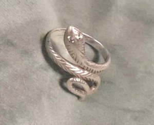 Sterling Silver Snake Ring- Size 8 - Picture 1 of 7