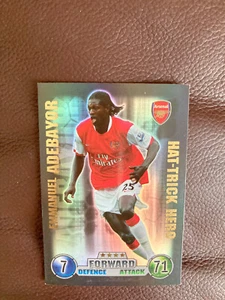 Topps Match Attax Arsenal Hat Trick Hero Emmanuel Adebayor - Picture 1 of 2
