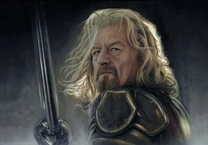 Theoden Krieger König von Rohan Herr der Ringe Giclée auf Papier LOTR Fine Art - Bild 1 von 1