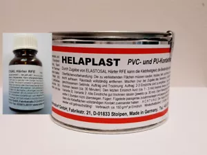 BUNDLE HELAPLAST 300g Dose Transparent Kleber + ELASTOSAL HÄRTER RFE 10g Flasche - Bild 1 von 1