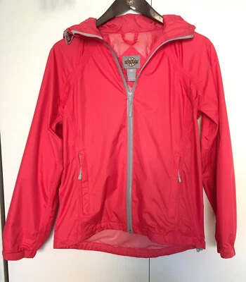 Quest Women's Hooded Rain Jacket, Lightweight, Red, Zip Up, Size Small - Image 1 of 3
