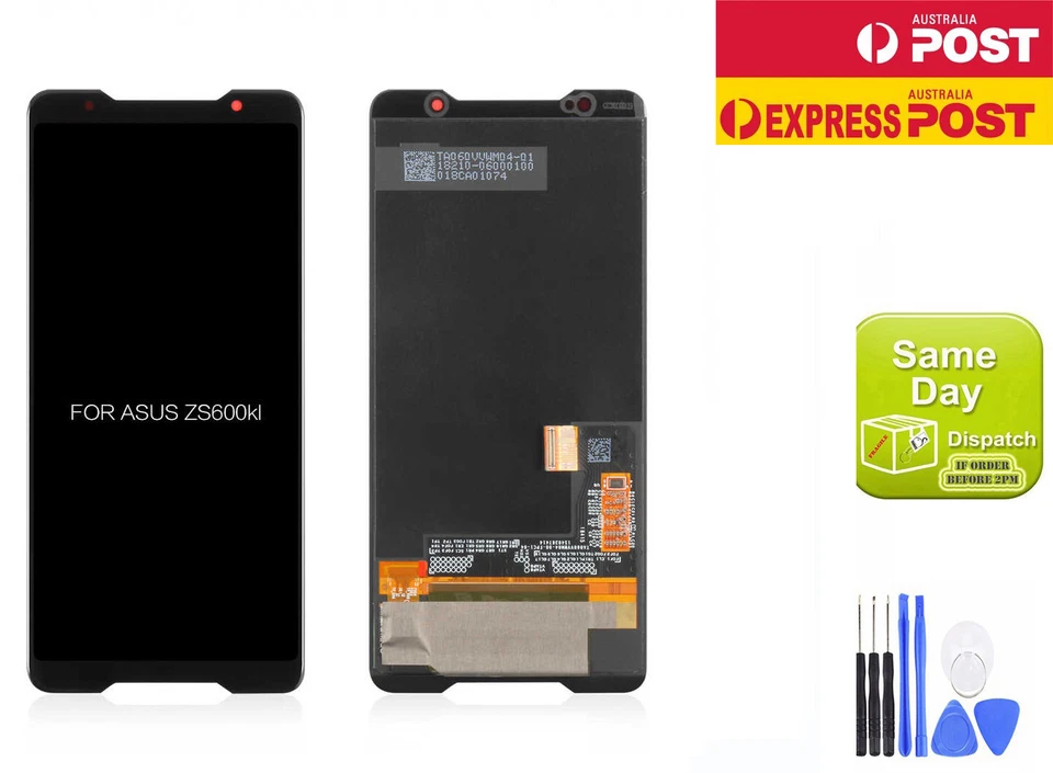 OEM ASUS ROG Phone ZS600KL Z01QD LCD AMOLED DISPLAY+TOUCH SCREEN DIGITIZER BLACK - Image 1 of 1