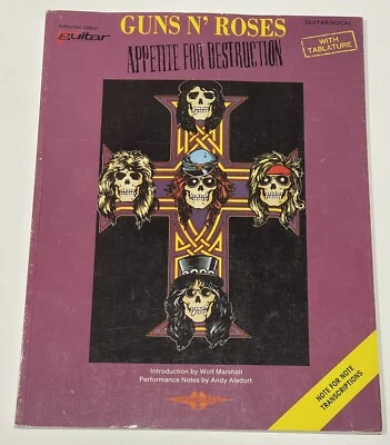 Guns N' Roses Appetite for Destruction Sheet Music Guitar Tablature - Image 1 of 4