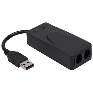 Fax Modem Dual Port USB2.0 56K External Modem Driver For 7/8/10/ Fit - Picture 1 of 7