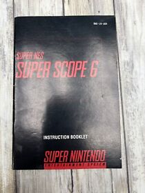 Super NES Super Scope SNES Super Nintendo Instruction Manual Only