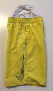 Nike Swim trunks Short Pants Boy’s Youth Size Small S Yellow - Picture 1 of 11