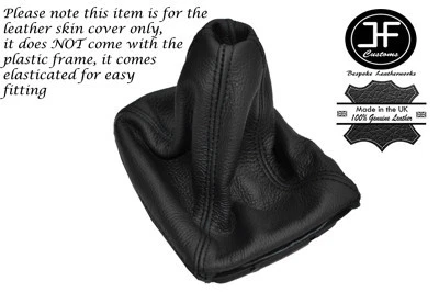 BLACK STITCH MANUAL LEATHER SHIFT BOOT FITS SAAB 9-5 1999-2008 Foto 1 de 3