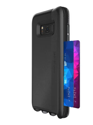 tech21 Evo Go Leather Case Compatible w/ Samsung Galaxy S8+-BLACK-NEW-FAST SHIP - Image 1 of 4