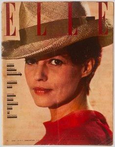 'ELLE' FRENCH VINTAGE MAGAZINE JEANNE MOREAU COVER 7 JUNE 1963 - Picture 1 of 4