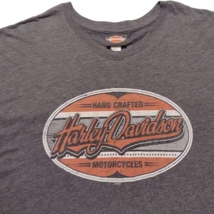 Chester's Harley Davidson Ft Lauderdale Florida T-shirt Size XL Gray Orange - Picture 1 of 10