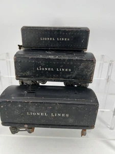 Lionel Lines O Gauge #1689T Tender Black Prewar Vintage Model Train Lot of 3 - Picture 1 of 6