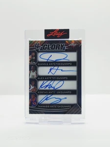 2025 Leaf Authentics GIANNIS ANTETOKOUNMPO, ALEX, KOSTAS, THANASIS Auto /6 🔥 - Picture 1 of 2