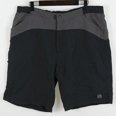 Pantalones cortos de ciclismo Novara grandes acolchados negros y grises para hombre Foto 1 de 4