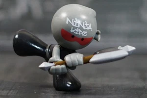 NINJA KIDZ SERIES 2 ULTRA RARE MYSTERY BALL CHASE 2” FIGURE WITH AXE - Picture 1 of 3
