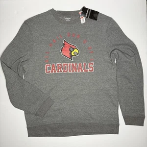 University of Louisville Cardinals Sweatshirt mit Rundhalsausschnitt grau meliert Large neu mit Etikett  - Bild 1 von 8