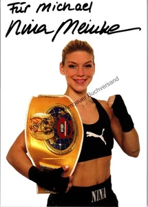 Original Autogramm Nina Meinke Boxen /// Autograph signiert signed signee Meinke - Picture 1 of 2