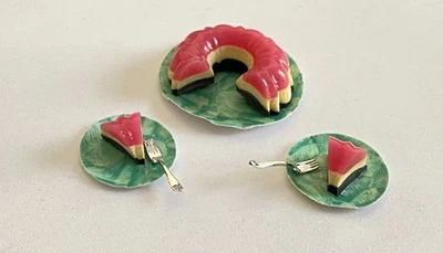 1:12 Scale Artisan Dollhouse Food - MINIATURE FLORIDA FLAMINGO JELL-O BUNDT CAKE - Image 1 of 2