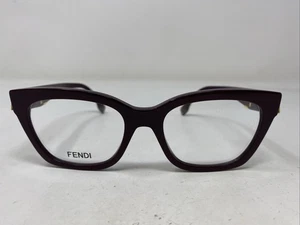 FENDI Italy FE50073I 081 52-18-140 Rotwein Vollrand Brille Brillengestell JU91 - Bild 1 von 8
