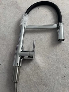 Franke Lina Semi-Pro Chrome-plated Kitchen Side lever pull out Tap - Picture 1 of 3