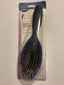 Blue GOODY Classic Collection 8.5” Hair Brush Smooths Short -Mid-length 2001 New - Picture 1 of 9