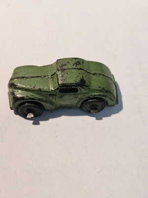 Minicoche Barclay Green Sedán Años 40 1 1/2" Acero Prensado Pintura Original Foto 1 de 4