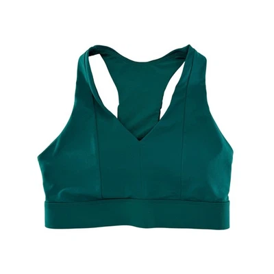 Fabletics Green Sports Bra Impact Activewear Workout Gym Racerback See Measure - Image 1 of 4